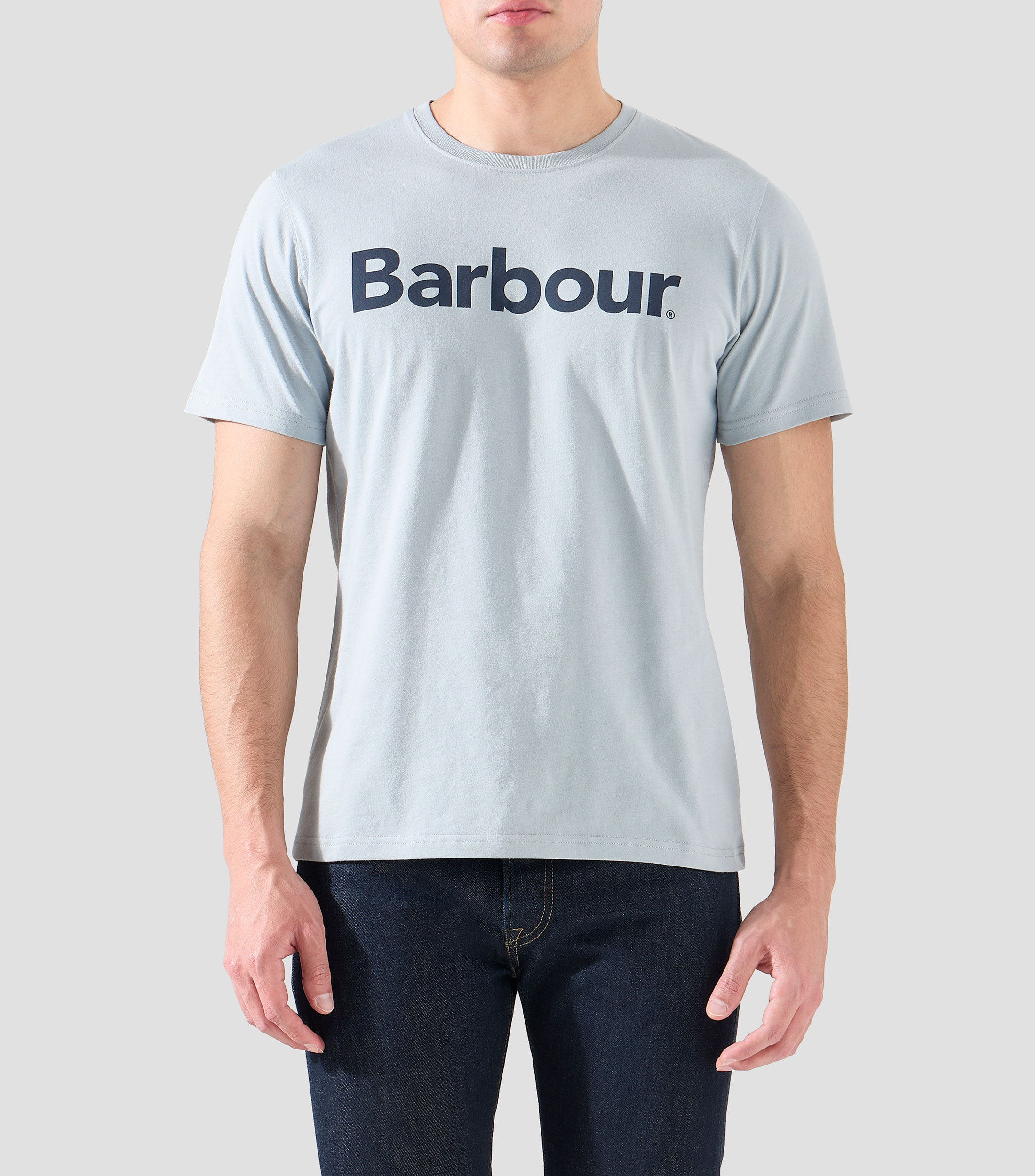 Playera de cuello redondo con manga corta estampada Hombre